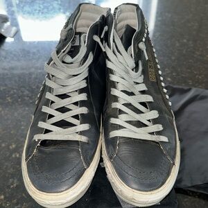 Brand new in box golden goose limited edition Swarovski crystal slide sneakers